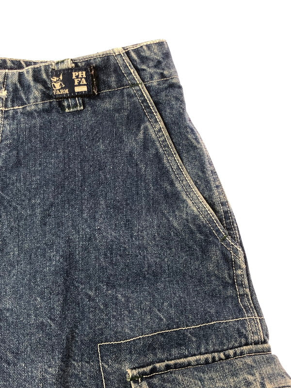 【現状渡し品】【メンズ】 PHAT FARM ファット ファーム CARGO DENIM PANTS PPT92315 カーゴ デニム パンツ ジーパン ボトムス 153-260926-rt-31-tagh サイズ：32 カラー：インディゴ 万代Net店