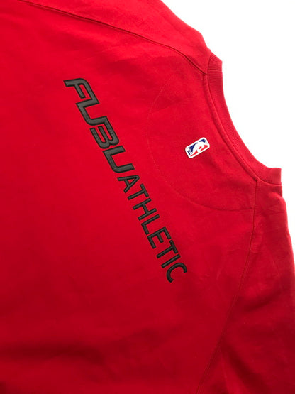 【中古品】【メンズ】 FUBU フブ × NBA エヌビーエー 90's JERSEY SWEATSHIRT ジャージ スウェット シャツ トップス 142-260924-rt-25-tagh サイズ：XXL カラー：レッド 万代Net店