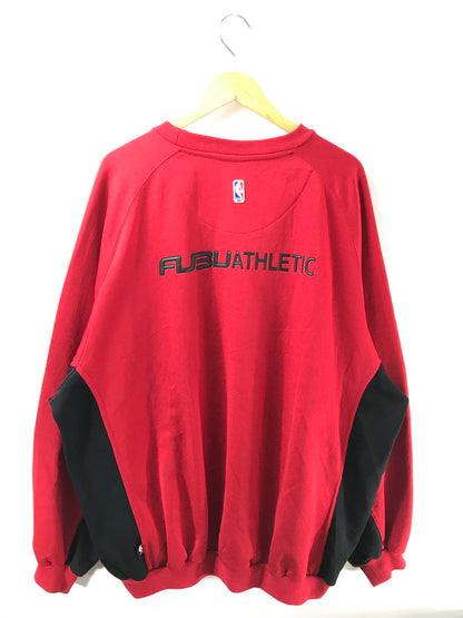 【中古品】【メンズ】 FUBU フブ × NBA エヌビーエー 90's JERSEY SWEATSHIRT ジャージ スウェット シャツ トップス 142-260924-rt-25-tagh サイズ：XXL カラー：レッド 万代Net店