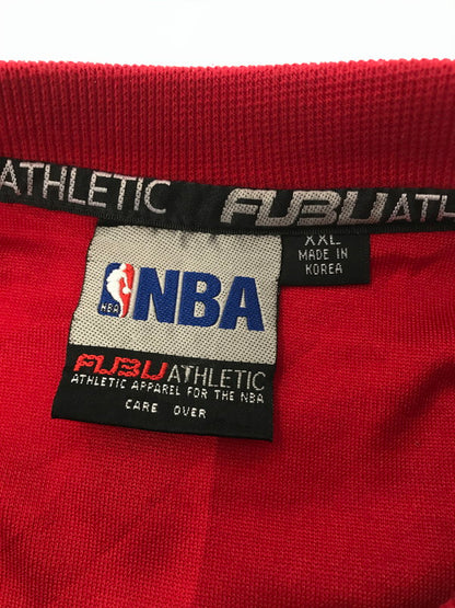 【中古品】【メンズ】 FUBU フブ × NBA エヌビーエー 90's JERSEY SWEATSHIRT ジャージ スウェット シャツ トップス 142-260924-rt-25-tagh サイズ：XXL カラー：レッド 万代Net店