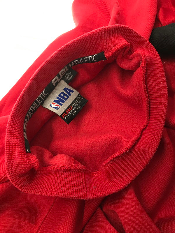 【中古品】【メンズ】 FUBU フブ × NBA エヌビーエー 90's JERSEY SWEATSHIRT ジャージ スウェット シャツ トップス 142-260924-rt-25-tagh サイズ：XXL カラー：レッド 万代Net店