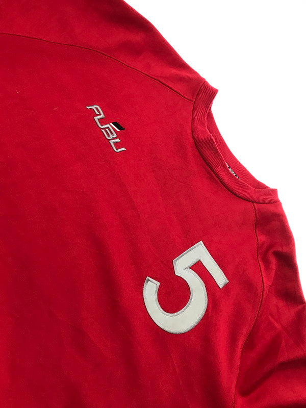 【中古品】【メンズ】 FUBU フブ × NBA エヌビーエー 90's JERSEY SWEATSHIRT ジャージ スウェット シャツ トップス 142-260924-rt-25-tagh サイズ：XXL カラー：レッド 万代Net店