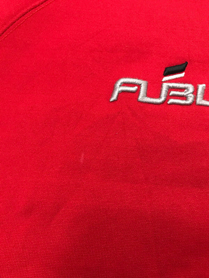 【中古品】【メンズ】 FUBU フブ × NBA エヌビーエー 90's JERSEY SWEATSHIRT ジャージ スウェット シャツ トップス 142-260924-rt-25-tagh サイズ：XXL カラー：レッド 万代Net店
