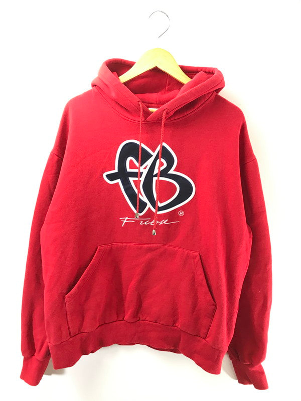 【中古品】【メンズ】 FUBU フブ 90's FB LOGO HOODIE RED FAM-42704 90年代 ロゴ フーディー パーカー 142-260924-rt-24-tagh サイズ：不明 下記参照 カラー：レッド 万代Net店