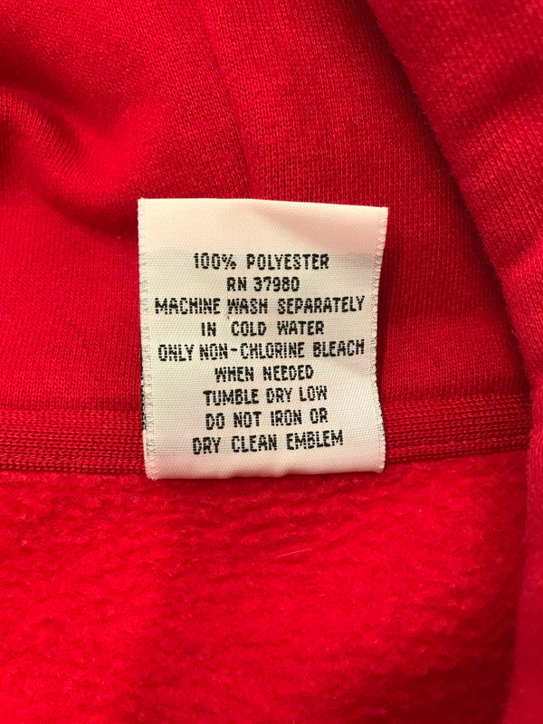 【中古品】【メンズ】 FUBU フブ 90's FB LOGO HOODIE RED FAM-42704 90年代 ロゴ フーディー パーカー 142-260924-rt-24-tagh サイズ：不明 下記参照 カラー：レッド 万代Net店