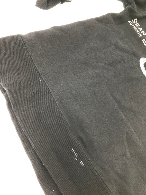 【中古品】【メンズ】 SEAN JOHN ショーンジョン 90's LOGO SWEATSHIRT BLACK 90年代 ロゴ スウェット シャツ 韓国製 トレーナー トップス 142-260924-rt-23-tagh サイズ：XL カラー：ブラック 万代Net店