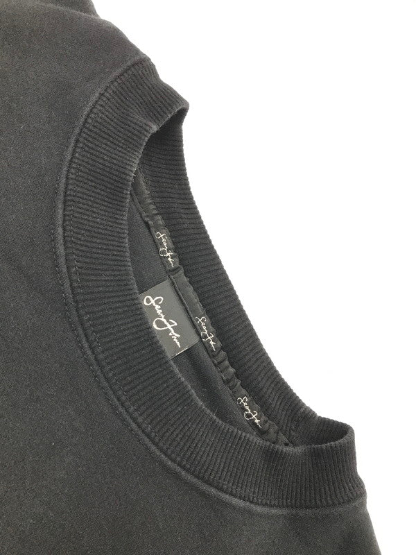 【中古品】【メンズ】 SEAN JOHN ショーンジョン 90's LOGO SWEATSHIRT BLACK 90年代 ロゴ スウェット シャツ 韓国製 トレーナー トップス 142-260924-rt-23-tagh サイズ：XL カラー：ブラック 万代Net店