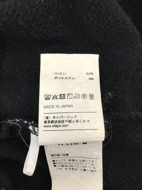 【中古品】【メンズ】 WTAPS ダブルタップス 19AW AXE.DESIGN CREW NECK SWEAT BLACK クルーネック スウェット シャツ トレーナー トップス 142-260924-rt-21-tagh サイズ：1 カラー：ブラック 万代Net店