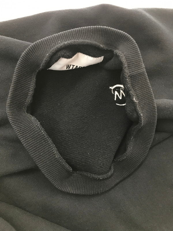 【中古品】【メンズ】 WTAPS ダブルタップス 19AW AXE.DESIGN CREW NECK SWEAT BLACK クルーネック スウェット シャツ トレーナー トップス 142-260924-rt-21-tagh サイズ：1 カラー：ブラック 万代Net店