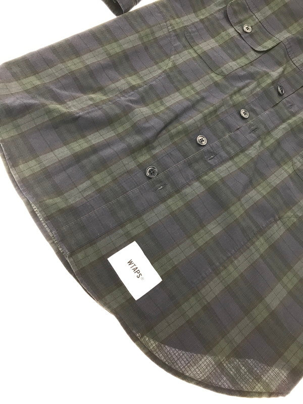 【中古品】【メンズ】 WTAPS ダブルタップス LS RIPSTOP TEXTILE SHIRT NAVY 211GWDT-SHM01 リップストップ テキスタイル シャツ ネイビー 142-260924-rt-40-tagh サイズ：1 カラー：ネイビー 万代Net店