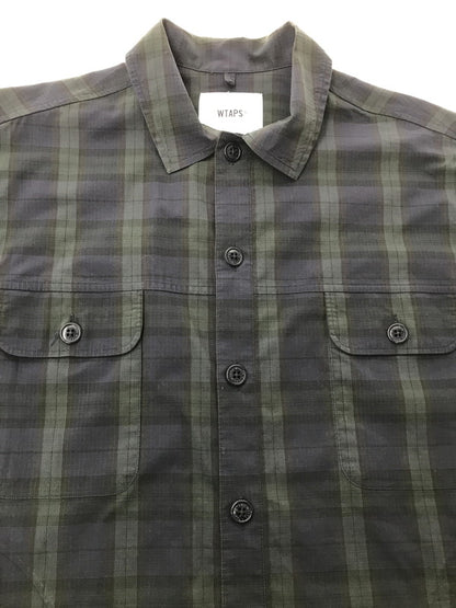 【中古品】【メンズ】 WTAPS ダブルタップス LS RIPSTOP TEXTILE SHIRT NAVY 211GWDT-SHM01 リップストップ テキスタイル シャツ ネイビー 142-260924-rt-40-tagh サイズ：1 カラー：ネイビー 万代Net店