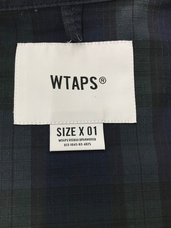 【中古品】【メンズ】 WTAPS ダブルタップス LS RIPSTOP TEXTILE SHIRT NAVY 211GWDT-SHM01 リップストップ テキスタイル シャツ ネイビー 142-260924-rt-40-tagh サイズ：1 カラー：ネイビー 万代Net店