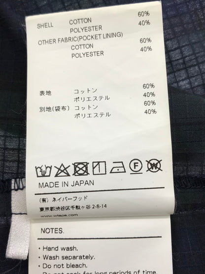 【中古品】【メンズ】 WTAPS ダブルタップス LS RIPSTOP TEXTILE SHIRT NAVY 211GWDT-SHM01 リップストップ テキスタイル シャツ ネイビー 142-260924-rt-40-tagh サイズ：1 カラー：ネイビー 万代Net店