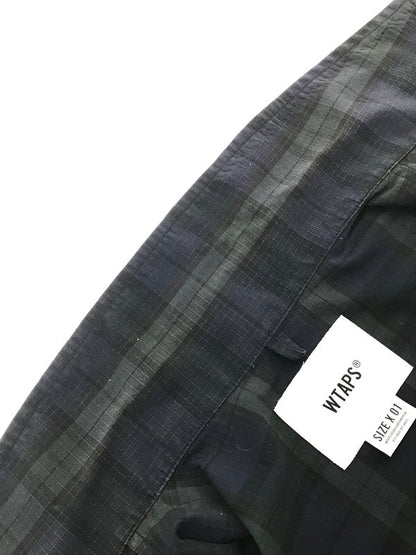 【中古品】【メンズ】 WTAPS ダブルタップス LS RIPSTOP TEXTILE SHIRT NAVY 211GWDT-SHM01 リップストップ テキスタイル シャツ ネイビー 142-260924-rt-40-tagh サイズ：1 カラー：ネイビー 万代Net店