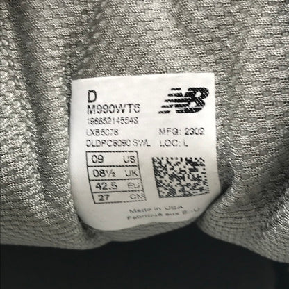 【中古品】【メンズ】 NEW BALANCE ニューバランス × WTAPS ダブルタップス 990V6 GRAY M990WT6 スニーカー 靴 162-260926-rt-07-tagh サイズ：27cm US9 カラー：グレー 万代Net店