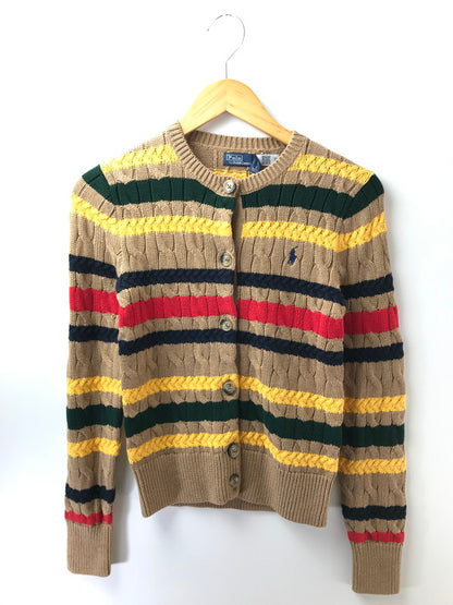 【中古美品】【レディース】 POLO RALPH LAUREN ポロ・ラルフローレン CABLE KNIT CARDIGAN ケーブル ニット カーディガン 168-261005-na-31-tagh サイズ：XS カラー：マルチカラー 万代Net店