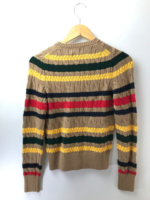 【中古美品】【レディース】 POLO RALPH LAUREN ポロ・ラルフローレン CABLE KNIT CARDIGAN ケーブル ニット カーディガン 168-261005-na-31-tagh サイズ：XS カラー：マルチカラー 万代Net店