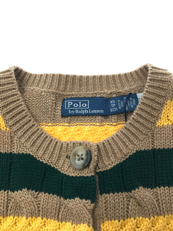 【中古美品】【レディース】 POLO RALPH LAUREN ポロ・ラルフローレン CABLE KNIT CARDIGAN ケーブル ニット カーディガン 168-261005-na-31-tagh サイズ：XS カラー：マルチカラー 万代Net店