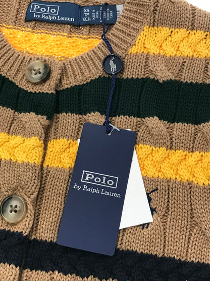 【中古美品】【レディース】 POLO RALPH LAUREN ポロ・ラルフローレン CABLE KNIT CARDIGAN ケーブル ニット カーディガン 168-261005-na-31-tagh サイズ：XS カラー：マルチカラー 万代Net店