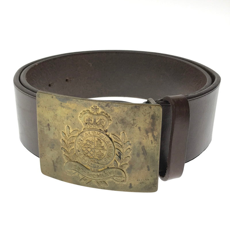 【中古品】【メンズ】 POLO RALPH LAUREN ポロ・ラルフローレン VINTAGE WIDE LETHER BELT BROWN ヴィンテージ ワイド レザー ベルト 205-261016-rt-07-tagh カラー：ブラウン 万代Net店