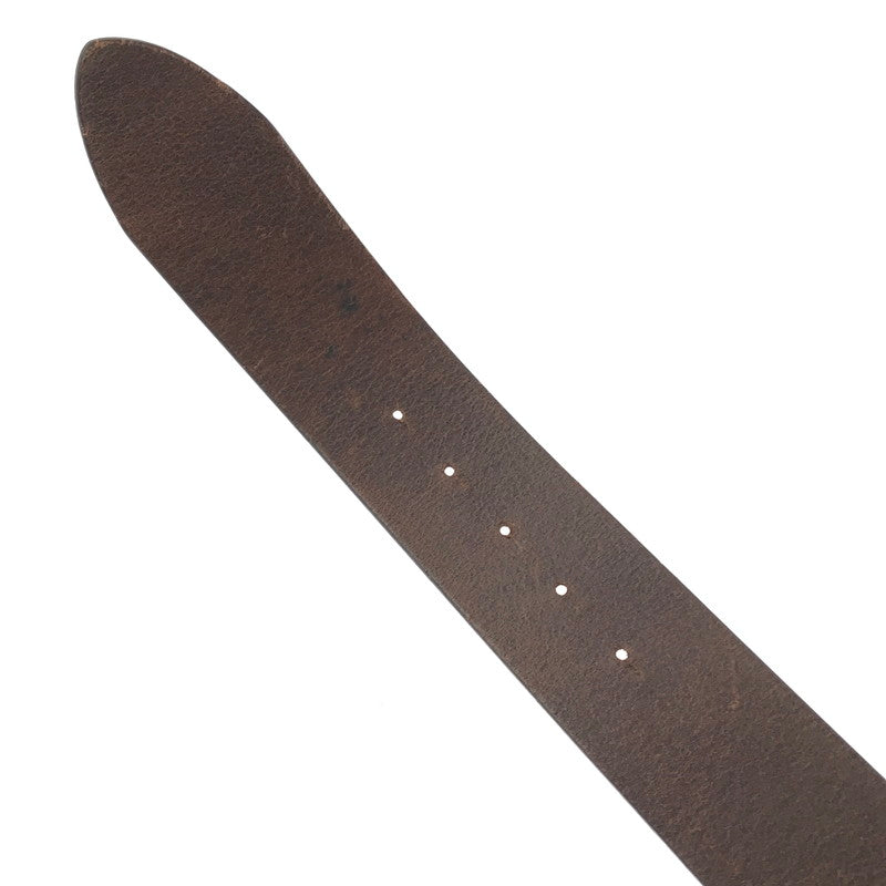 【中古品】【メンズ】 POLO RALPH LAUREN ポロ・ラルフローレン VINTAGE WIDE LETHER BELT BROWN ヴィンテージ ワイド レザー ベルト 205-261016-rt-07-tagh カラー：ブラウン 万代Net店