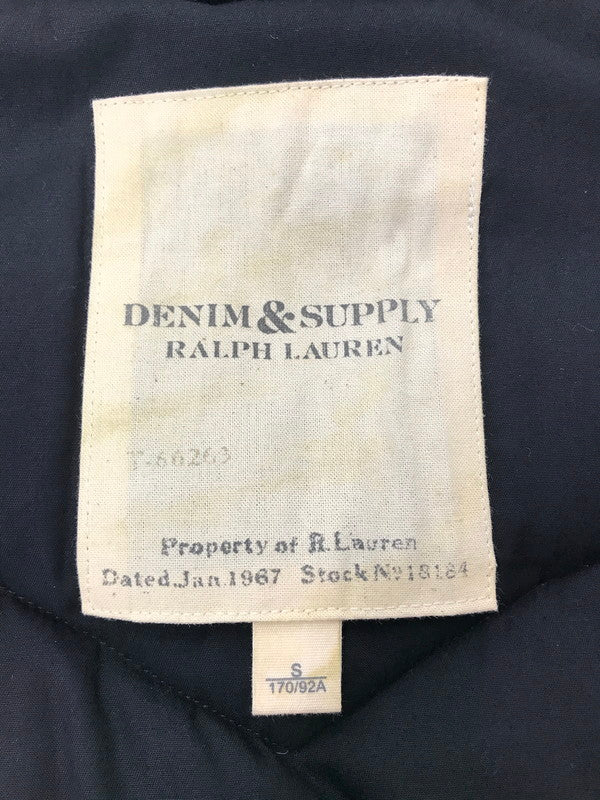 【中古品】【メンズ】 DENIM&SUPPLY RALPH LAUREN デニム＆サプライ ラルフローレン DOWN VEST ダウン ベスト トップス 147-260924-rt-47-tagh サイズ：S カラー：ブラック 万代Net店