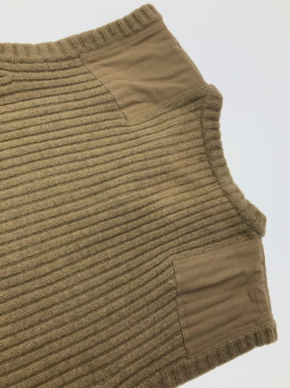 【中古品】【メンズ】 L.L.BEAN エルエルビーン LAMB'S WOOL COMMAND KNIT VEST CAMEL ウール コマンド ニット ベスト 146-260924-rt-48-tagh サイズ：XL カラー：キャメル 万代Net店