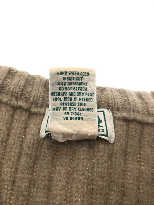 【中古品】【メンズ】 L.L.BEAN エルエルビーン LAMB'S WOOL COMMAND KNIT VEST CAMEL ウール コマンド ニット ベスト 146-260924-rt-48-tagh サイズ：XL カラー：キャメル 万代Net店