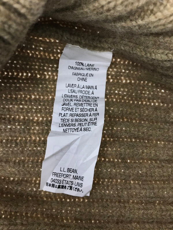 【中古品】【メンズ】 L.L.BEAN エルエルビーン LAMB'S WOOL COMMAND KNIT VEST CAMEL ウール コマンド ニット ベスト 146-260924-rt-48-tagh サイズ：XL カラー：キャメル 万代Net店