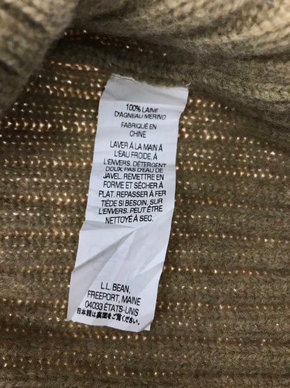 【中古品】【メンズ】 L.L.BEAN エルエルビーン LAMB'S WOOL COMMAND KNIT VEST CAMEL ウール コマンド ニット ベスト 146-260924-rt-48-tagh サイズ：XL カラー：キャメル 万代Net店