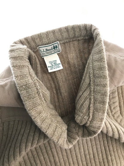 【中古品】【メンズ】 L.L.BEAN エルエルビーン LAMB'S WOOL COMMAND KNIT VEST CAMEL ウール コマンド ニット ベスト 146-260924-rt-48-tagh サイズ：XL カラー：キャメル 万代Net店