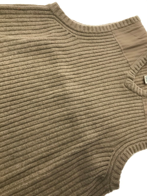 【中古品】【メンズ】 L.L.BEAN エルエルビーン LAMB'S WOOL COMMAND KNIT VEST CAMEL ウール コマンド ニット ベスト 146-260924-rt-48-tagh サイズ：XL カラー：キャメル 万代Net店