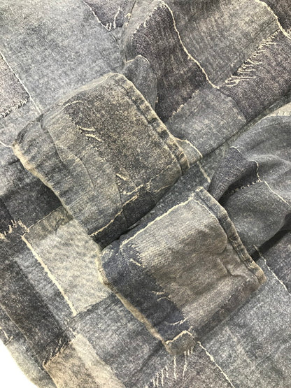 【中古品】【メンズ】 SEARS シアーズ HANDS OFF 70's PATCHWORK PRINT LS SHIRT 70年代 パッチーワーク プリント ロングスリーブ シャツ トップス 146-260924-rt-30-tagh サイズ：M カラー：ブルー 万代Net店