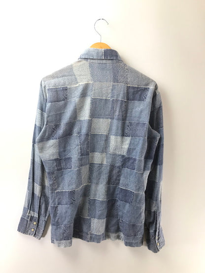 【中古品】【メンズ】 SEARS シアーズ HANDS OFF 70's PATCHWORK PRINT LS SHIRT 70年代 パッチーワーク プリント ロングスリーブ シャツ トップス 146-260924-rt-30-tagh サイズ：M カラー：ブルー 万代Net店