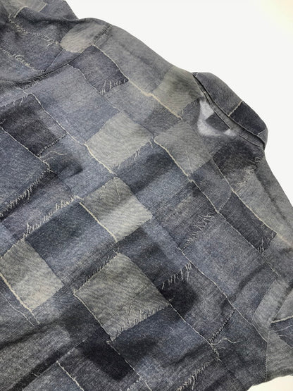 【中古品】【メンズ】 SEARS シアーズ HANDS OFF 70's PATCHWORK PRINT LS SHIRT 70年代 パッチーワーク プリント ロングスリーブ シャツ トップス 146-260924-rt-30-tagh サイズ：M カラー：ブルー 万代Net店