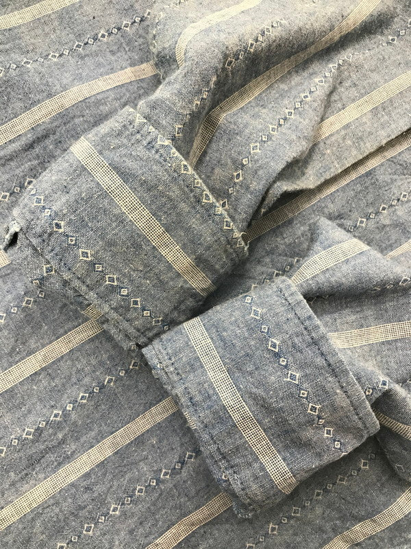 【中古品】【メンズ】 H BAR C エイチ バー シー 90's L/S CHAMBRAY WESTERN SHIRT USA製 90年代 シャンブレー ウエスタン シャツ トップス 146-260924-rt-29-tagh サイズ：108.5 カラー：ブルー 万代Net店