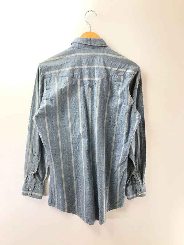 【中古品】【メンズ】 H BAR C エイチ バー シー 90's L/S CHAMBRAY WESTERN SHIRT USA製 90年代 シャンブレー ウエスタン シャツ トップス 146-260924-rt-29-tagh サイズ：108.5 カラー：ブルー 万代Net店