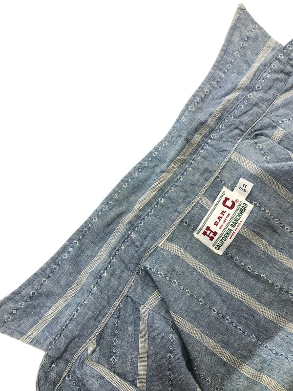 【中古品】【メンズ】 H BAR C エイチ バー シー 90's L/S CHAMBRAY WESTERN SHIRT USA製 90年代 シャンブレー ウエスタン シャツ トップス 146-260924-rt-29-tagh サイズ：108.5 カラー：ブルー 万代Net店