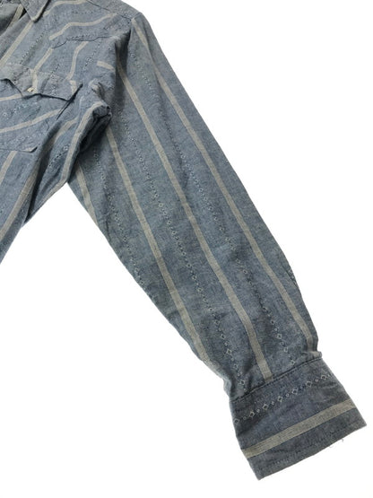 【中古品】【メンズ】 H BAR C エイチ バー シー 90's L/S CHAMBRAY WESTERN SHIRT USA製 90年代 シャンブレー ウエスタン シャツ トップス 146-260924-rt-29-tagh サイズ：108.5 カラー：ブルー 万代Net店