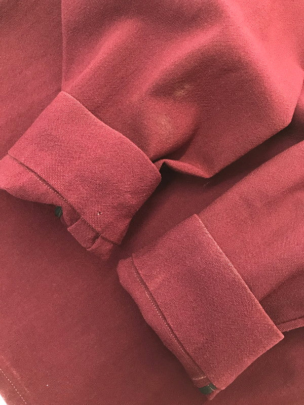 【現状渡し品】【メンズ】 CALIFORNIA SPORTSWEAR J.W.ROBINSON カルフォルニア スポーツウェア ロビンソンン L/S WOOL PULLOVER SHIRT プルオーバー シャツ トップス 146-260924-rt-28-tagh サイズ：M カラー：バーガンディ 万代Net店