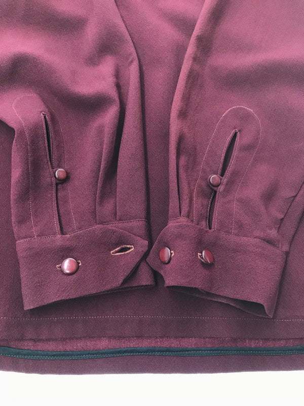 【現状渡し品】【メンズ】 CALIFORNIA SPORTSWEAR J.W.ROBINSON カルフォルニア スポーツウェア ロビンソンン L/S WOOL PULLOVER SHIRT プルオーバー シャツ トップス 146-260924-rt-28-tagh サイズ：M カラー：バーガンディ 万代Net店