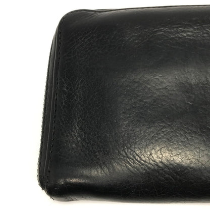 【中古品】【メンズ】 CHROME HEARTS クロムハーツ REC F ZIP#2 SCRL LABEL ブラックレザー プレーン スクロールラベル ウォレット 長財布 190-261030-rt-04-tagh カラー：ブラック 万代Net店