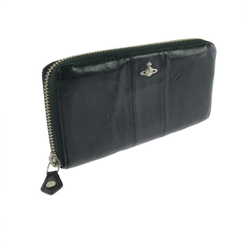 【現状渡し品】【メンズ】 VIVIENNE WESTWOOD ヴィヴィアンウエストウッド LONG WALLET ロングウォレット 長財布 201-261013-na-26-tagh カラー：ブラック 万代Net店