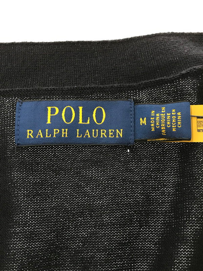 【中古品】【メンズ】 POLO RALPH LAUREN ポロ・ラルフローレン V NECK CARDIGAN 710890562001 Vネック カーディガン 147-261005-na-33-tagh サイズ：M カラー：ネイビー 万代Net店