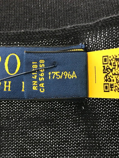 【中古品】【メンズ】 POLO RALPH LAUREN ポロ・ラルフローレン V NECK CARDIGAN 710890562001 Vネック カーディガン 147-261005-na-33-tagh サイズ：M カラー：ネイビー 万代Net店