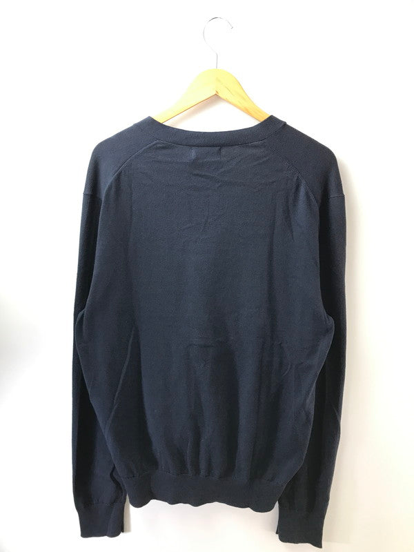 【中古美品】【メンズ】 POLO RALPH LAUREN ポロ・ラルフローレン V NECK CARDIGAN 710890562001 Vネック カーディガン 147-261005-na-32-tagh サイズ：L カラー：ネイビー 万代Net店