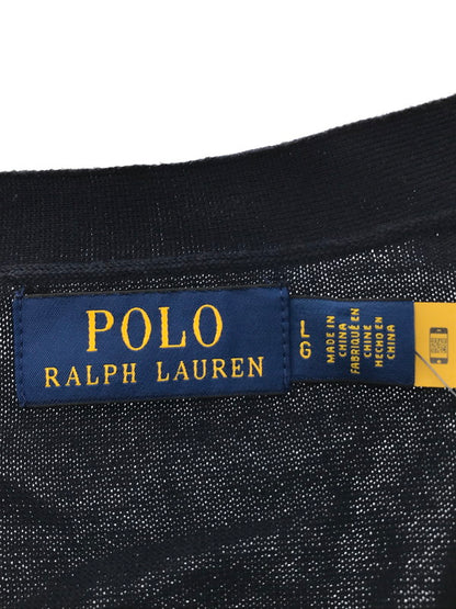 【中古美品】【メンズ】 POLO RALPH LAUREN ポロ・ラルフローレン V NECK CARDIGAN 710890562001 Vネック カーディガン 147-261005-na-32-tagh サイズ：L カラー：ネイビー 万代Net店