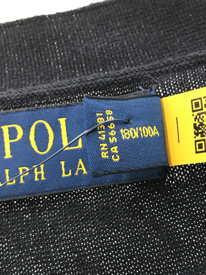 【中古美品】【メンズ】 POLO RALPH LAUREN ポロ・ラルフローレン V NECK CARDIGAN 710890562001 Vネック カーディガン 147-261005-na-32-tagh サイズ：L カラー：ネイビー 万代Net店