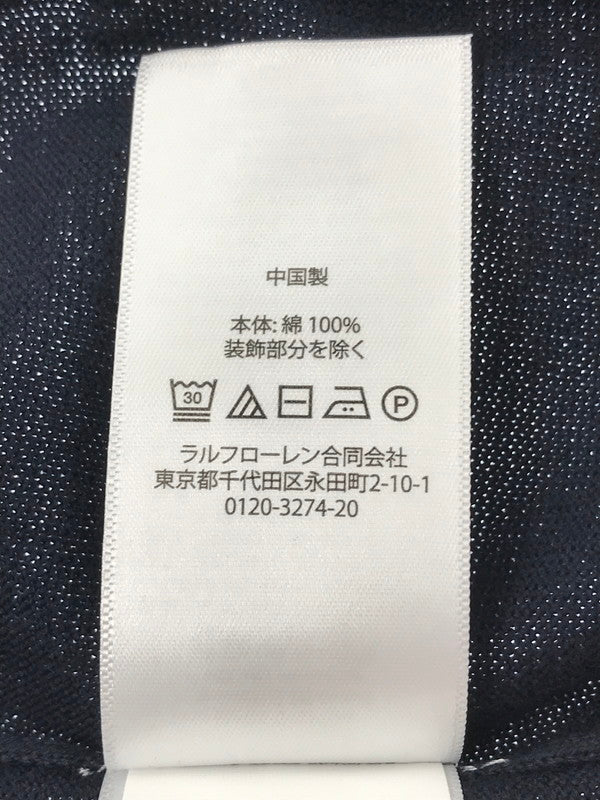 【中古美品】【メンズ】 POLO RALPH LAUREN ポロ・ラルフローレン V NECK CARDIGAN 710890562001 Vネック カーディガン 147-261005-na-32-tagh サイズ：L カラー：ネイビー 万代Net店