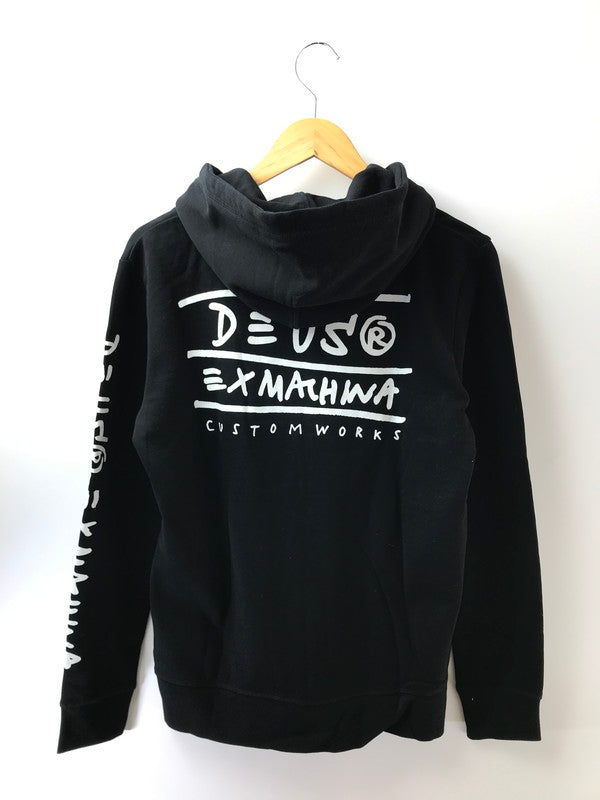 【中古美品】【メンズ】 DEUS EX MACHINA デウスエクスマキナ TOWN ZIP HOODIE タウン ジップ フーディー パーカー 145-261005-na-38-tagh サイズ：S カラー：ブラック 万代Net店